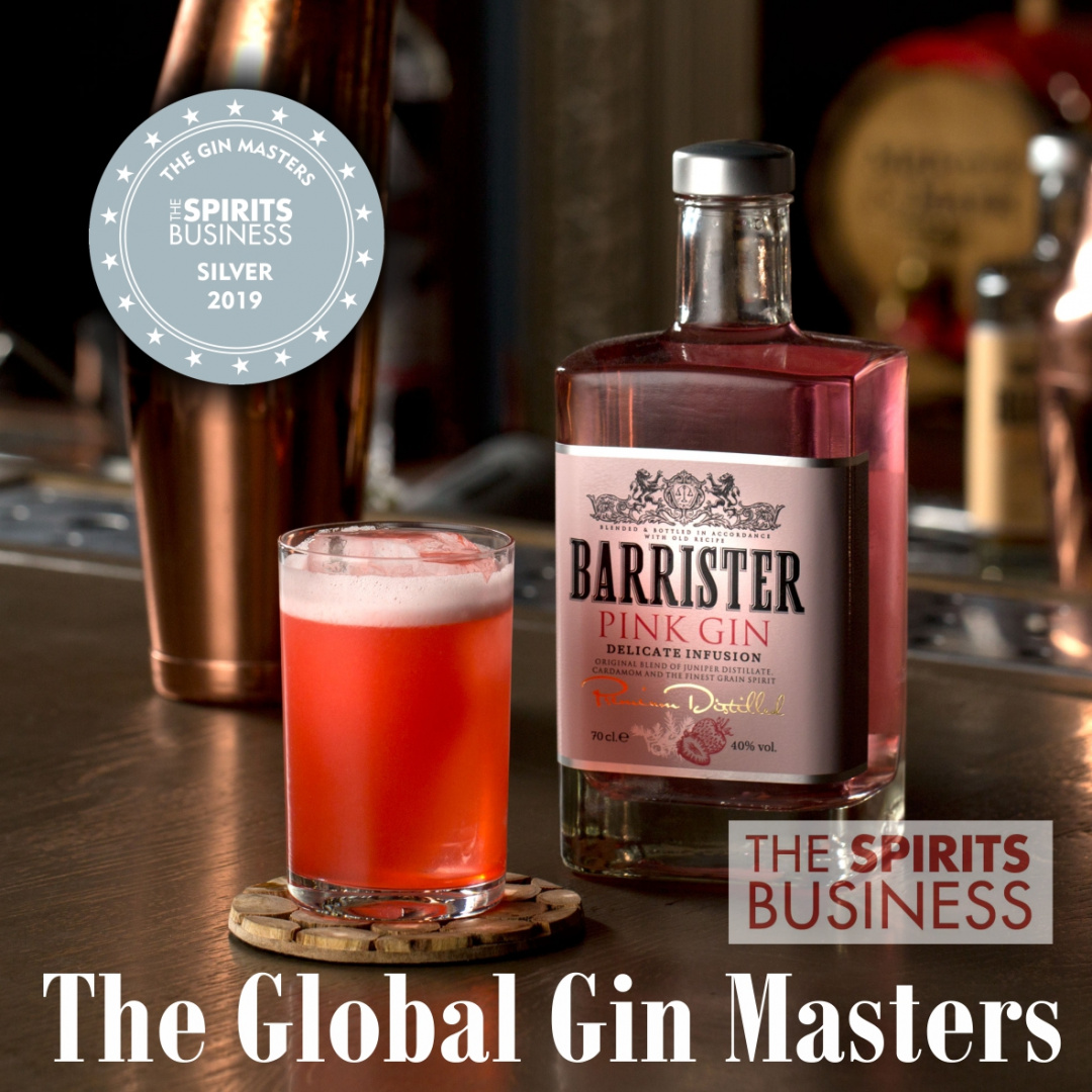 News: BARRISTER Pink – silver medalist of the Gin Masters